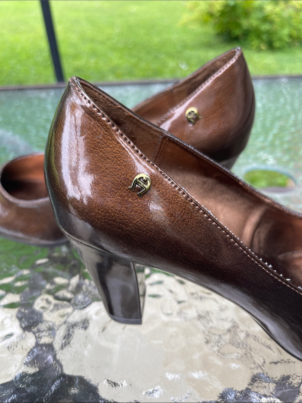 NWOT Etienne Aigner “Haven” Bronze Pumps  9M - Picture 8 of 14